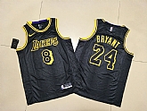 Lakers 8 & 24 Kobe Bryant Black Commemorative Swingman Jersey,baseball caps,new era cap wholesale,wholesale hats